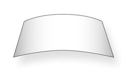 Verre courb�